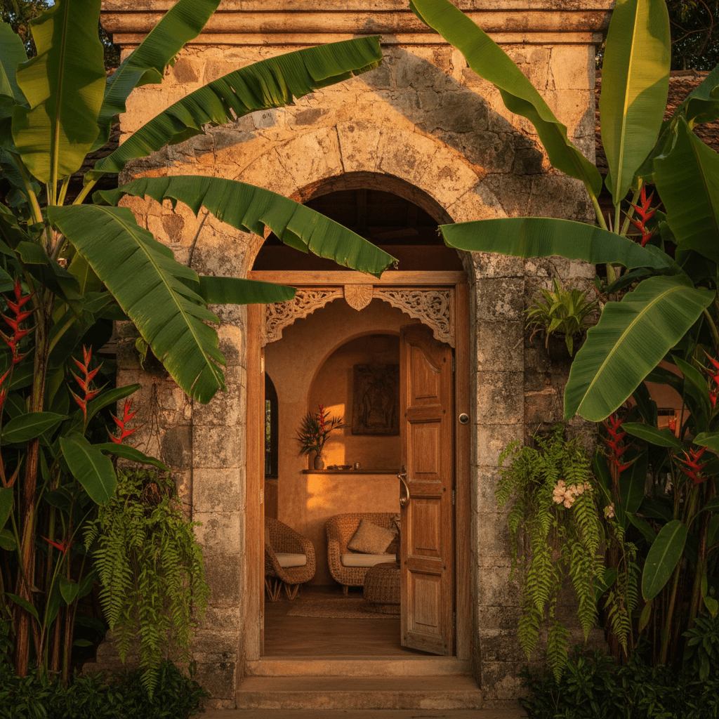 Panthera Fort Sigiriya guest house entrance